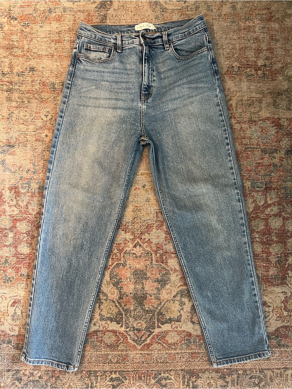 Carly Jean Los Angeles Morgan Jeans Classic women’s High-Rise Light Blue Size 13